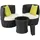 Tectake Nizza Set 2-tlg. Schwarz