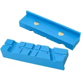 WANGCL Magnetische Schraubstockbacken, 10,2 cm, Multi-Rillen-Design, langlebige TPU-Gummi-Abdeckungen, Universal-Schraubstock, weiche Backen, 2 Stück