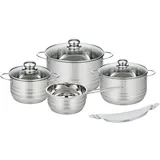 ELO Stahlwaren GmbH Brillant Topf-Set 5-tlg. Kochtopf + Suppentopf + 3 x Deckel