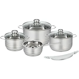 ELO Stahlwaren GmbH Brillant Topf-Set 5-tlg. Kochtopf + Suppentopf + 3 x Deckel