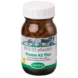 Sanatur Vitamin K2 + Vitamin D3 Kapseln (90St)