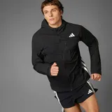 adidas Adizero Laufjacke - Black / Black - L