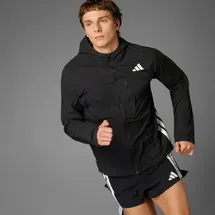 adidas Adizero Laufjacke - Black / Black - L