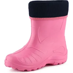 Kinder Gummistiefel Gefüttert KL058 - Hellrosa - 28