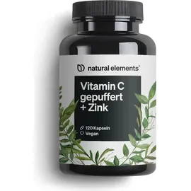 Natural Elements Vitamin C Gepuffert mit Zink Kapseln 91 g