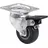 Roadinger Lenkrolle 50mm grau mit Bremse