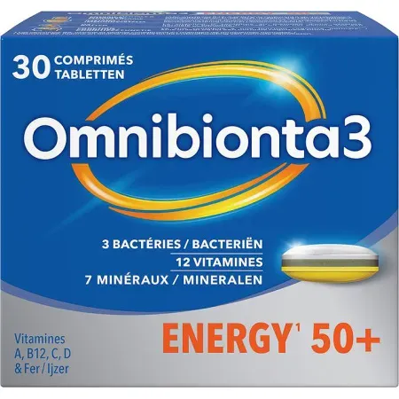 Omnibionta3 Energy 50+ Nahrungsergänzungsmittel 30 Tabletten