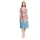 Vera Mont Cocktailkleid Blumenprint Blau 42