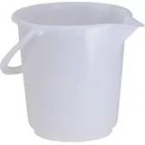 Hünersdorff Industrie-Eimer 10,5 L, rund mit Ausguss naturfarben, HDPE