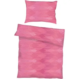 KAEPPEL Ikat Pink 135 x 200 cm + 2 x 80 x 80 cm