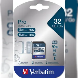 Verbatim SDHC Pro 32GB Class 10 UHS-I U3