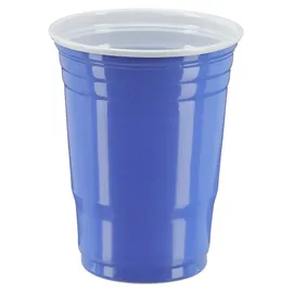 Relaxdays Plastikbecher 0,473 l Blau 200 St.