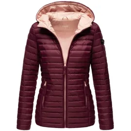 Marikoo Damen Steppjacke Übergangsjacke mit kontrastfarbendem Reißverschluss Asraa