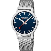 Mondaine Herren Analog Quartz Uhr mit Edelstahl Armband A6603036040SBJ