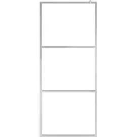 vidaXL Begehbare Duschwand mit Voll Mattiertem ESG-Glas 100x195 cm