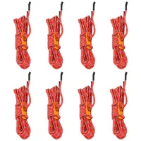 vidaXL Zeltleinen mit Seilspannern 4 m rot