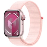 Apple Watch Series 9 GPS + Cellular 41 mm Aluminiumgehäuse rosé, Sport Loop hellrosa One Size