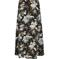 URBAN CLASSICS Viscose Kurzer Rock Black Mixed L