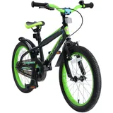 Bikestar 18 Zoll Urban Jungle Kinderfahrrad schwarz/grün Schwarz Grün | Schwarz