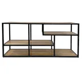 amagohome Standregal Raumteiler 130 x 60 x 36 cm Braun