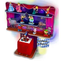 Smagnon Tonie Regal aus Acryl mit LED Beleuchtung - Passend für Toniebox oder Tonie Figuren für Jungs und Mädchen (Zirkus Zelt)