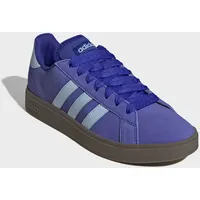 Sneaker ADIDAS SPORTSWEAR "GRAND COURT BASE 00S", Herren, Gr. 44, blau (lucid blau, clear sky, gum5), Leder, Synthetik, Schuhe Sneaker, Design auf den Spuren des adidas Campus 00