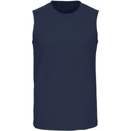 H.I.S. Muscleshirt H.I.S, Herren, Gr. 10/4XL, blau (dunkelblau, mittelblau, blau), Jersey, Obermaterial: 100% Baumwolle, unifarben, Basic, figurbetont normal, Rundhals, Shirts, mit Rundhalsausschnitt