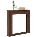 vidaXL Zubehör Kerzen + Kamin, Kaminumrandung Braun Eichen-Optik 100x20x100 Cm Holzwerkstoff