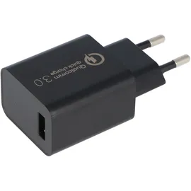 AccuCell Ultra schnelles laden, USB-Netzteil QC3.0 5V 3A, 9V 2A und 12V 1,5A DBS15Q Quick Charge 18W