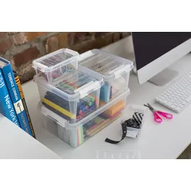 SmartStore Aufbewahrungsbox SmartStore CLASSIC 1,5L 1-tlg. transparent/weiß