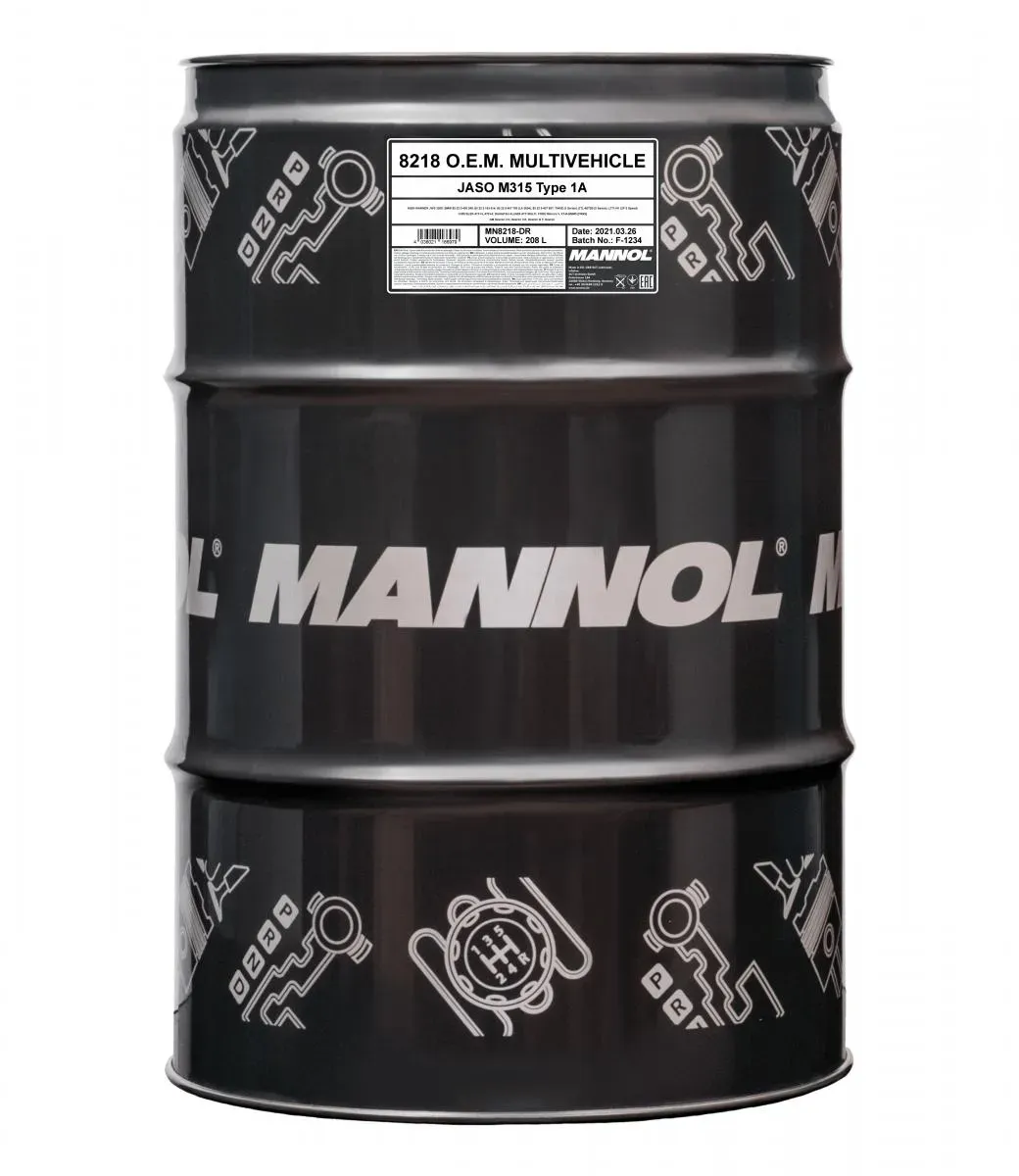 SCT - MANNOL Getriebeöl Mannol ATF Multivehicle JWS 3309 [208L] mn8218dr 208l