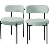 2/4/6er Set Esszimmerstühle Wohnzimmerstühle Küchenstühle Rückenlehne Stoff