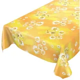 ANRO Wachstuchtischdecke Kamille 120 x 140 cm Gelb