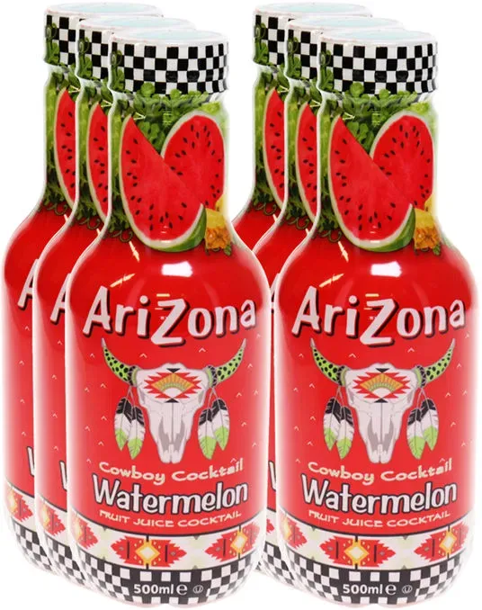 AriZona Fruit Juice Watermelon, 6er Pack (EINWEG) zzgl. Pfand