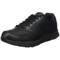 SKECHERS Herren Nampa work shoes, Black Synthetic Pu, 42 EU