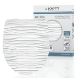 Schütte WC-Sitz White Wave Duroplast mit Absenkautomatik Schnellverschluss