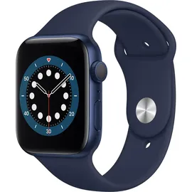 Apple Watch Series 6 GPS 44 mm Aluminiumgehäuse blau, Sportarmband dunkelmarine
