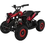 Actionbikes Motors Elektro-Kinderquad Reneblade, Mini-Quad mit 1000 Watt, Federung, Scheibenbremsen, drosselbar, LEDs (Classic, Schwarz/Rot)