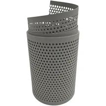 zaun|zu® Sichtschutzstreifen 255 x 15 cm grau Metall 2 St.