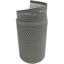 zaun|zu® Sichtschutzstreifen 255 x 15 cm grau Metall 2 St.