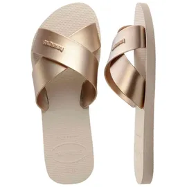 havaianas Aqua Metallic Beige 37