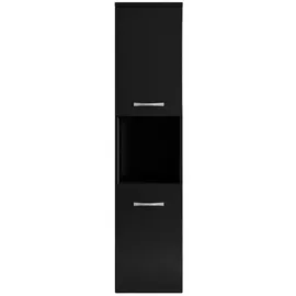 Badplaats Montreal Badezimmerschrank 30 x 131 x 30 cm Schwarz