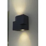 ECO-Light Außenwandleuchte MARBO (LBH 8x14x14 cm) - grau - LBH 8x14x14 cm