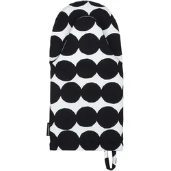 Marimekko - Räsymatto Ofenhandschuh, schwarz / weiß