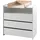 58 aufm Kessel WICKELKOMMODE Karilynn 90x74x106 aus MDF+Holz in Weiß