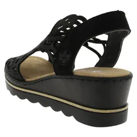 Rieker Sandalette Damen Schwarz 37