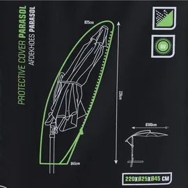 PROGARDEN Schutzhülle für Gartenschirm ProGarden
