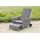 gardenson Gartenliege 175 x 68 x 105 cm Grau