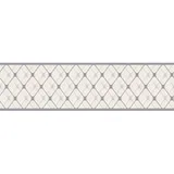 ascreation A.S. Création Borte selbstklebend Geometrisch 5 m x 17 cm Weiß-Grau