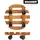 Wagner Pflanzenroller Country Ø 30 x 8 cm I Blumenroller für den Innenbereich I Rutschsicheres Rollbrett I Kübelroller aus FSC® Massivholz, Kastanie Tragkraft 100 kg I Made in EU - 20018201